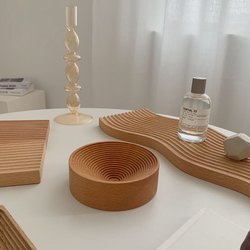 Aesthetic Wooden Nordic Style Tray