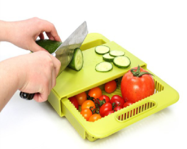 All-in-1 Sink Drainer and Cutting Board