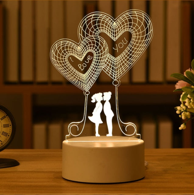 3D Acrylic Love Lamp