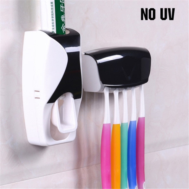 UV Toothbrush and Toothpaste Dispenser