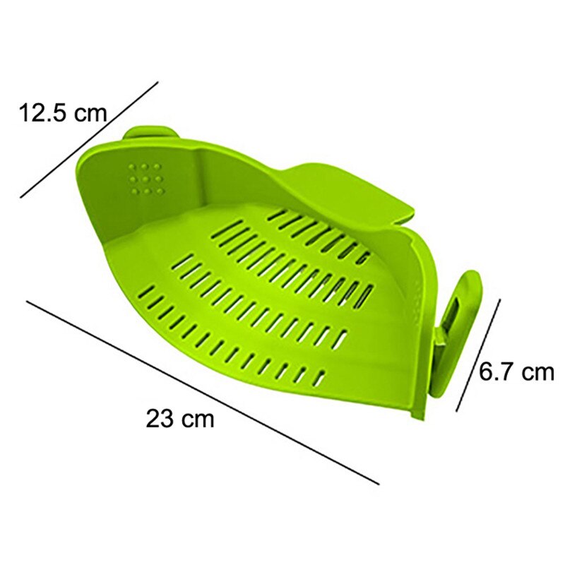 Clip-On Pot Pasta Strainer