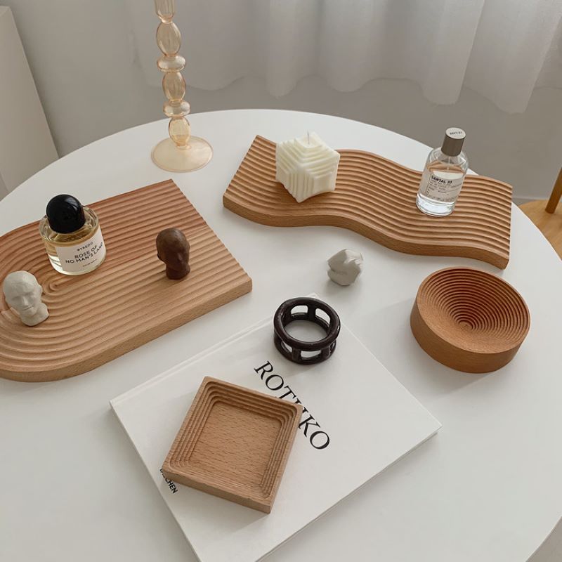 Aesthetic Wooden Nordic Style Tray