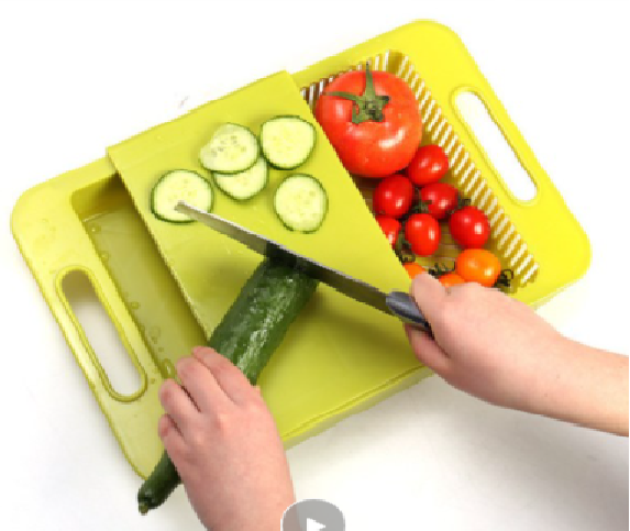 All-in-1 Sink Drainer and Cutting Board