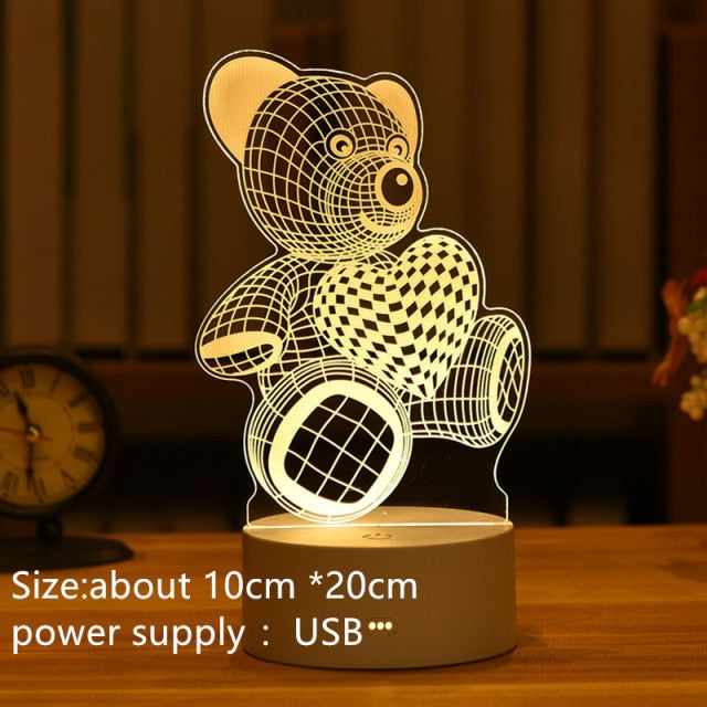 3D Acrylic Love Lamp