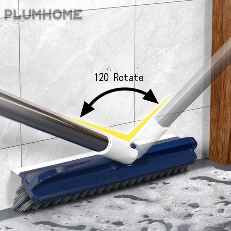 NEW Magic Plastic Broom 2 In 1 V-shaped Crevice Brush Rotating